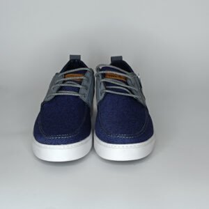 حذاء رجالي الجين أزرق ورمادي غامق وأبيض – موديل 063