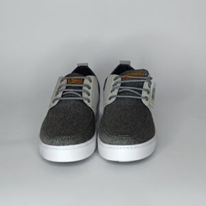 حذاء رجالي الجين رمادي غامق ورمادي فاتح وأبيض – موديل 067