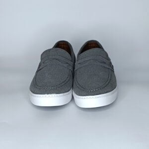 حذاء رجالي الجين رمادي غامق وأبيض – موديل (15D5)