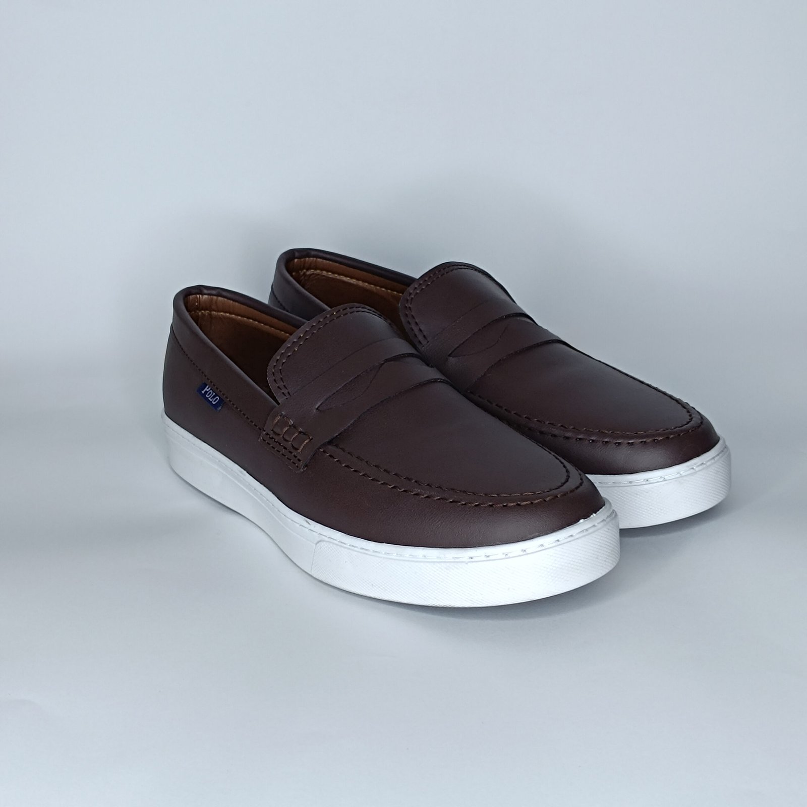 حذاء رجالي الدان بني غامق وأبيض – موديل (15T2) - Image 2