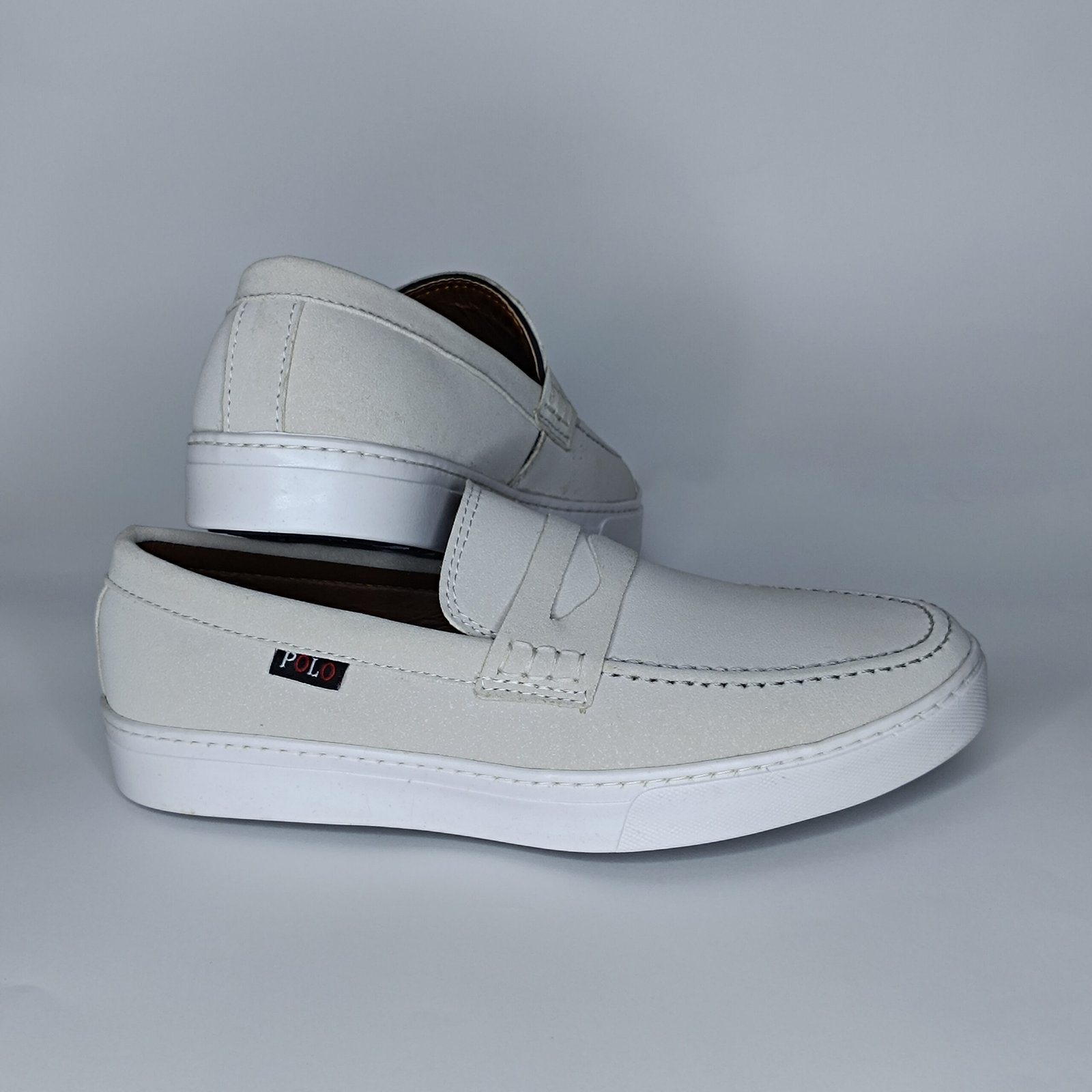 حذاء رجالي الدان أبيض – موديل (15D4) - Image 5