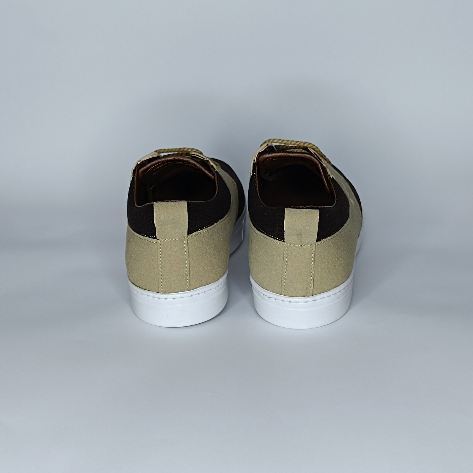 حذاء رجالي الجين بني وباج غامق وأبيض – موديل (06T15) - Image 3