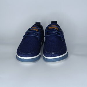 حذاء رجالي الجين أزرق وأبيض – موديل