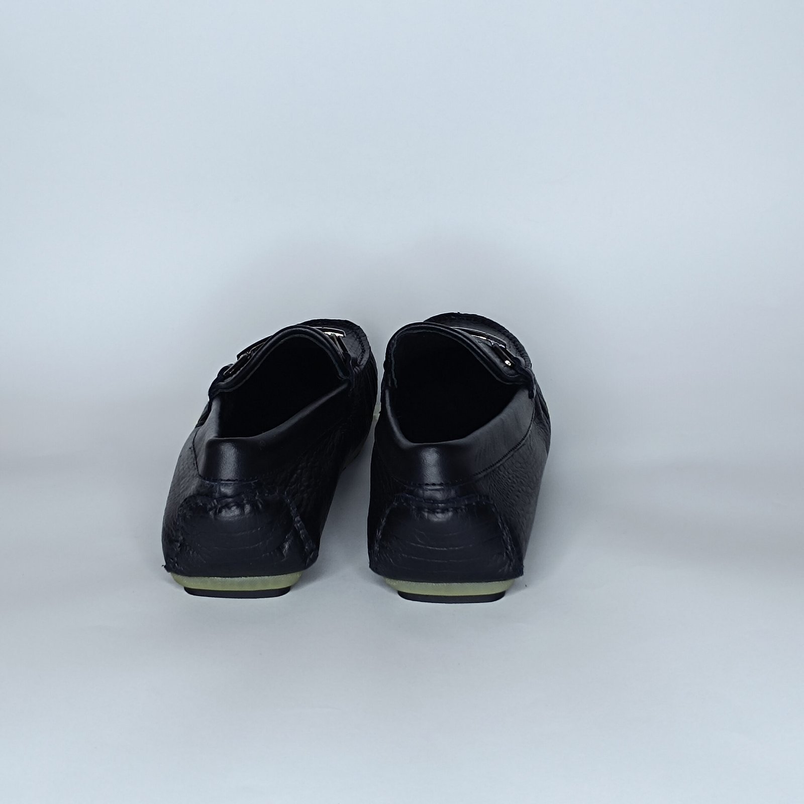 حذاء رجالي جلد أسود – موديل - Image 3