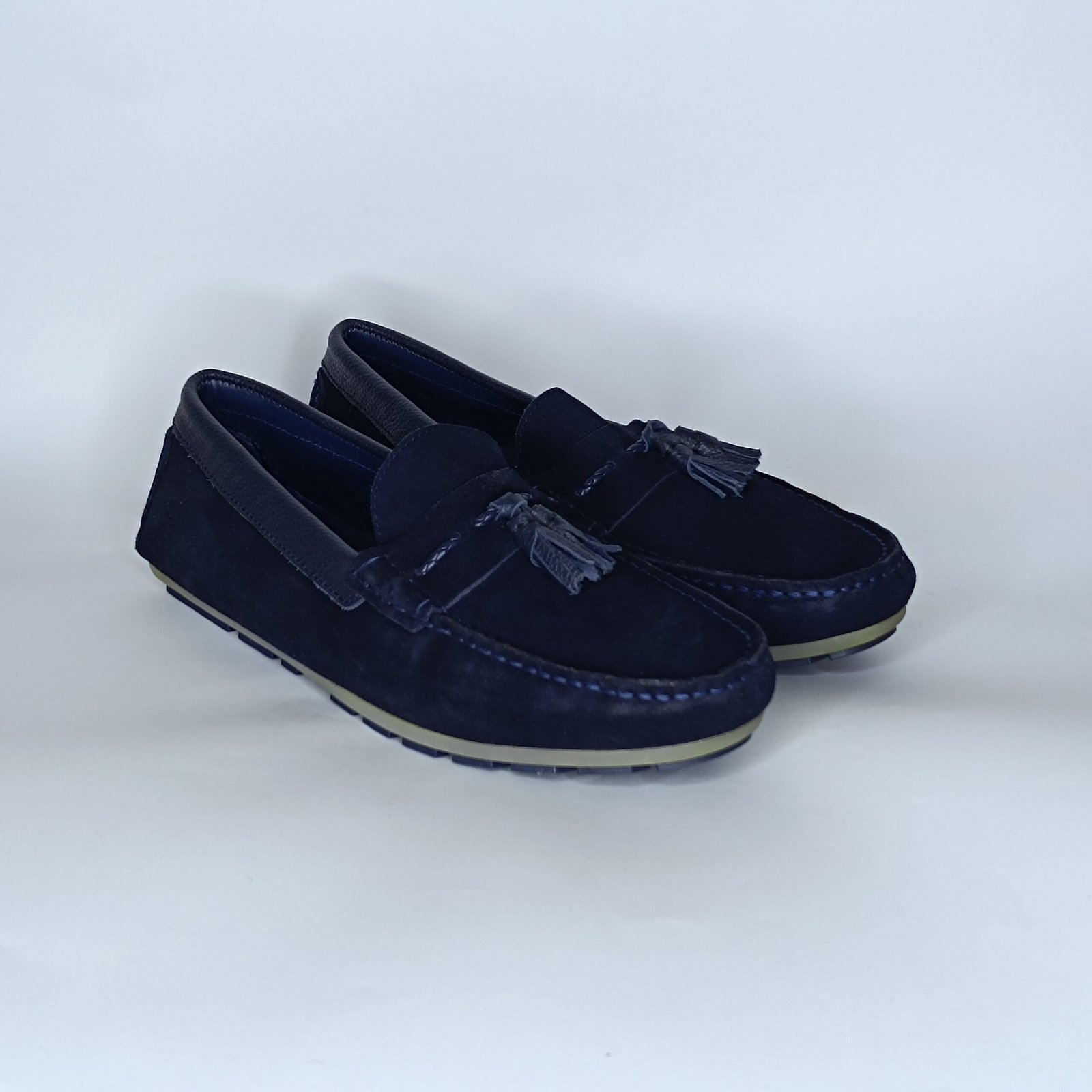 حذاء رجالي الجين أزرق غامق – موديل - Image 2