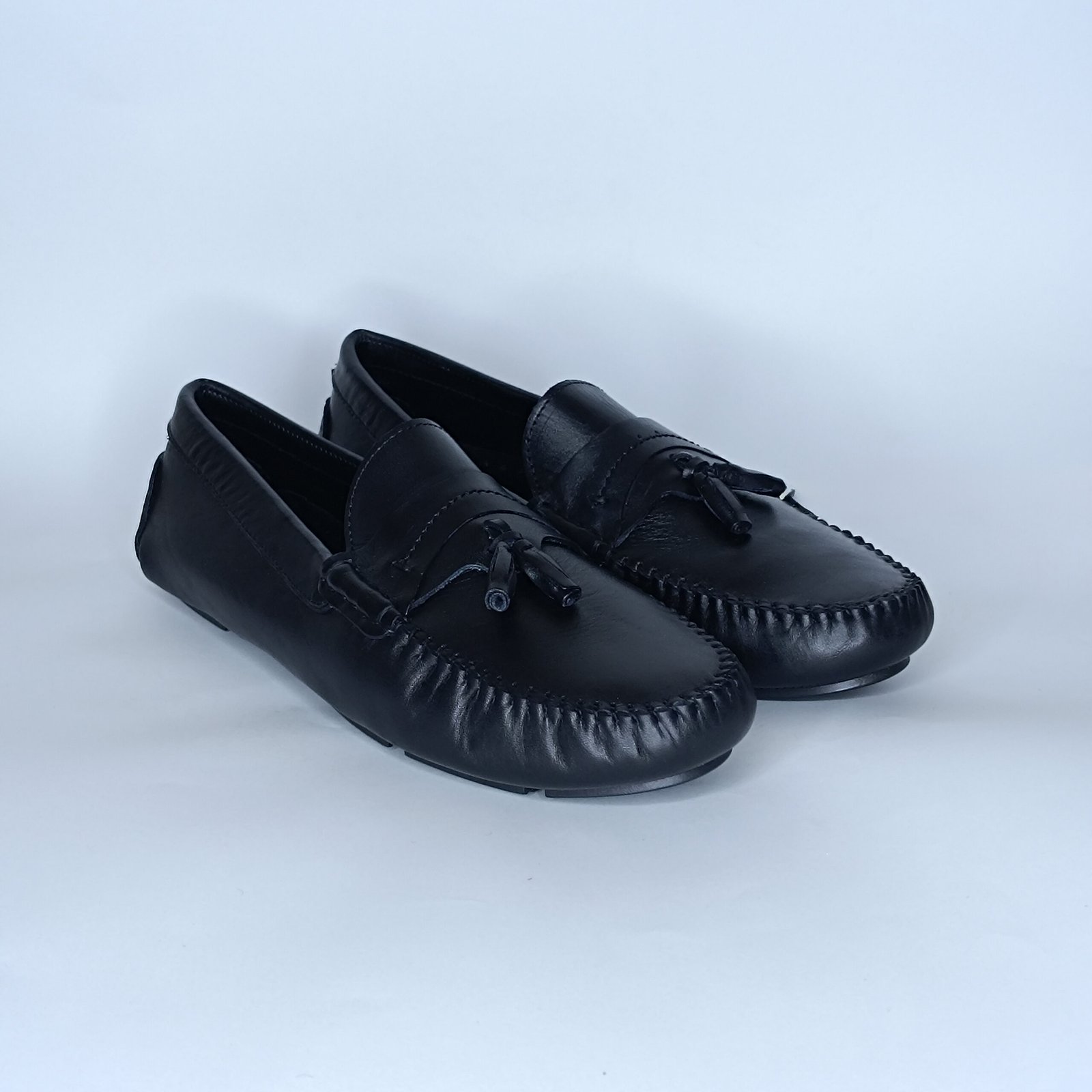 حذاء رجالي جلد أسود – موديل - Image 2