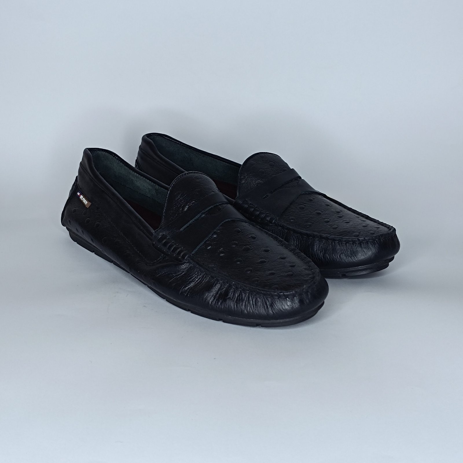 حذاء رجالي جلد أسود – موديل - Image 2