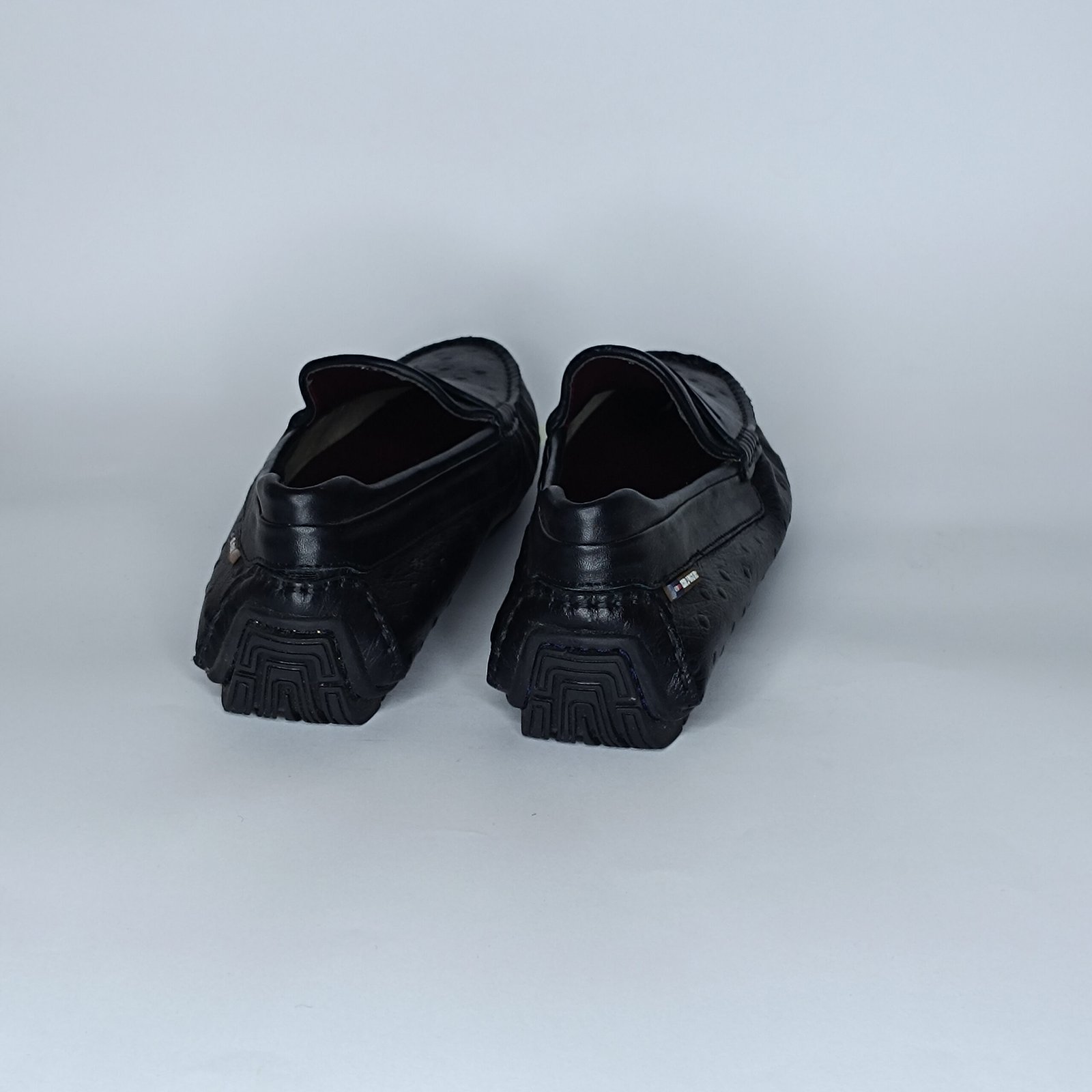 حذاء رجالي جلد أسود – موديل - Image 3