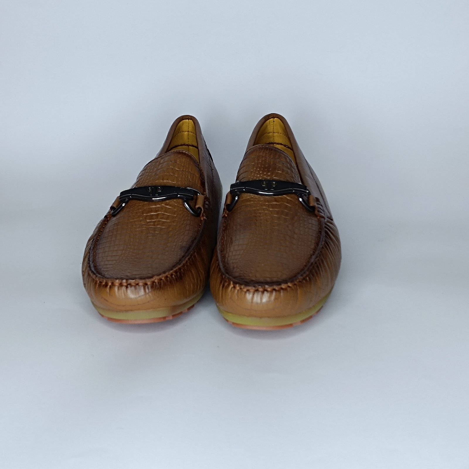 حذاء رجالي جلد بني – موديل