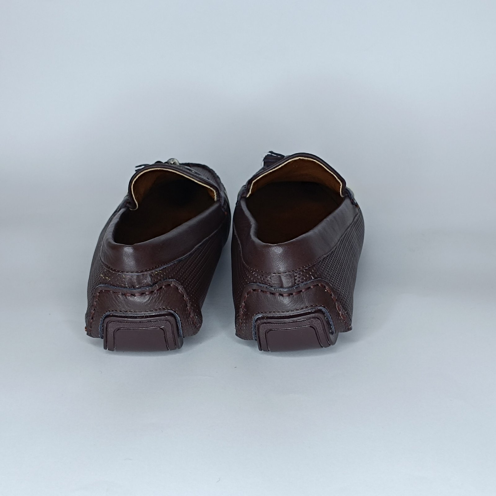 حذاء رجالي جلد بني غامق – موديل - Image 3