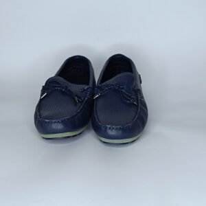 حذاء رجالي جلد أزرق غامق – موديل