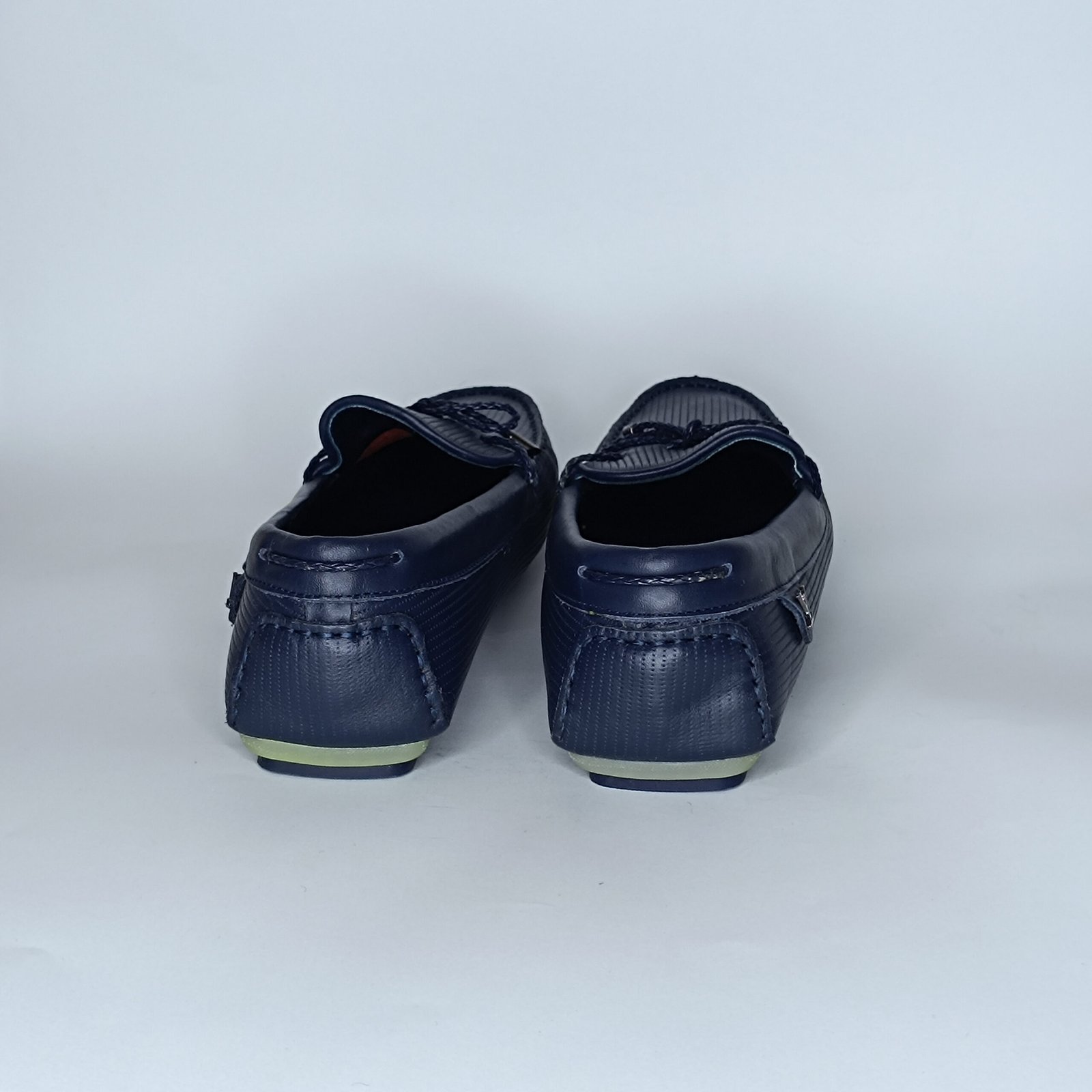 حذاء رجالي جلد أزرق غامق – موديل - Image 3