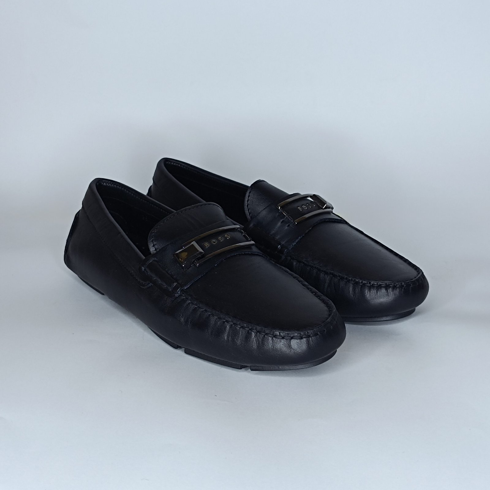 حذاء رجالي جلد أسود – موديل - Image 2