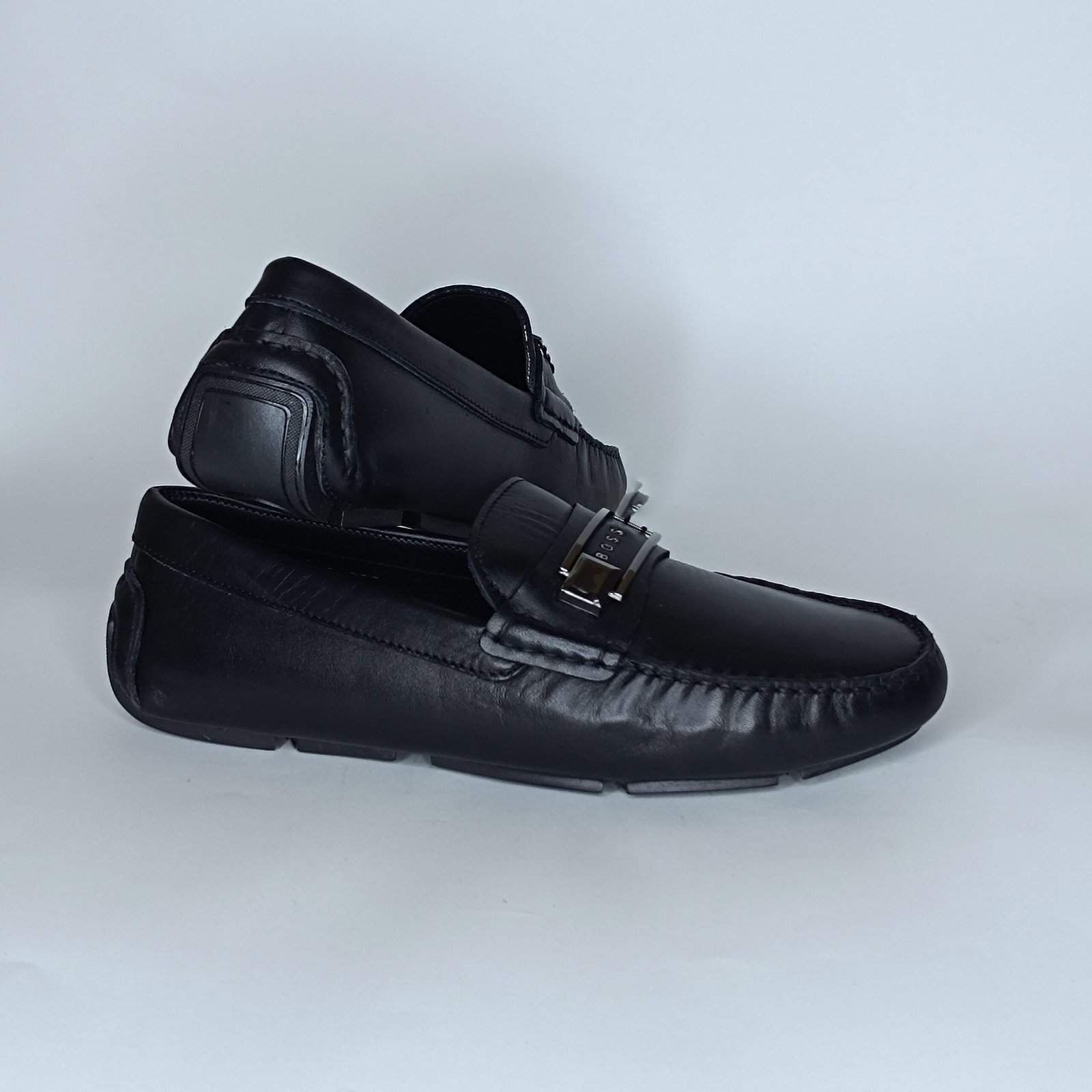 حذاء رجالي جلد أسود – موديل - Image 5