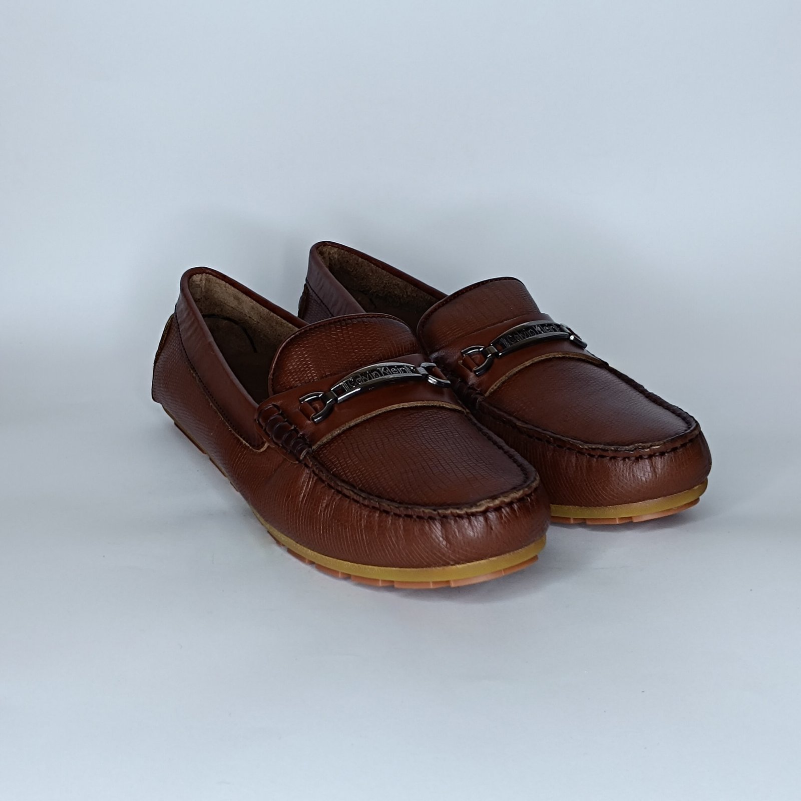 حذاء رجالي جلد بني – موديل - Image 2