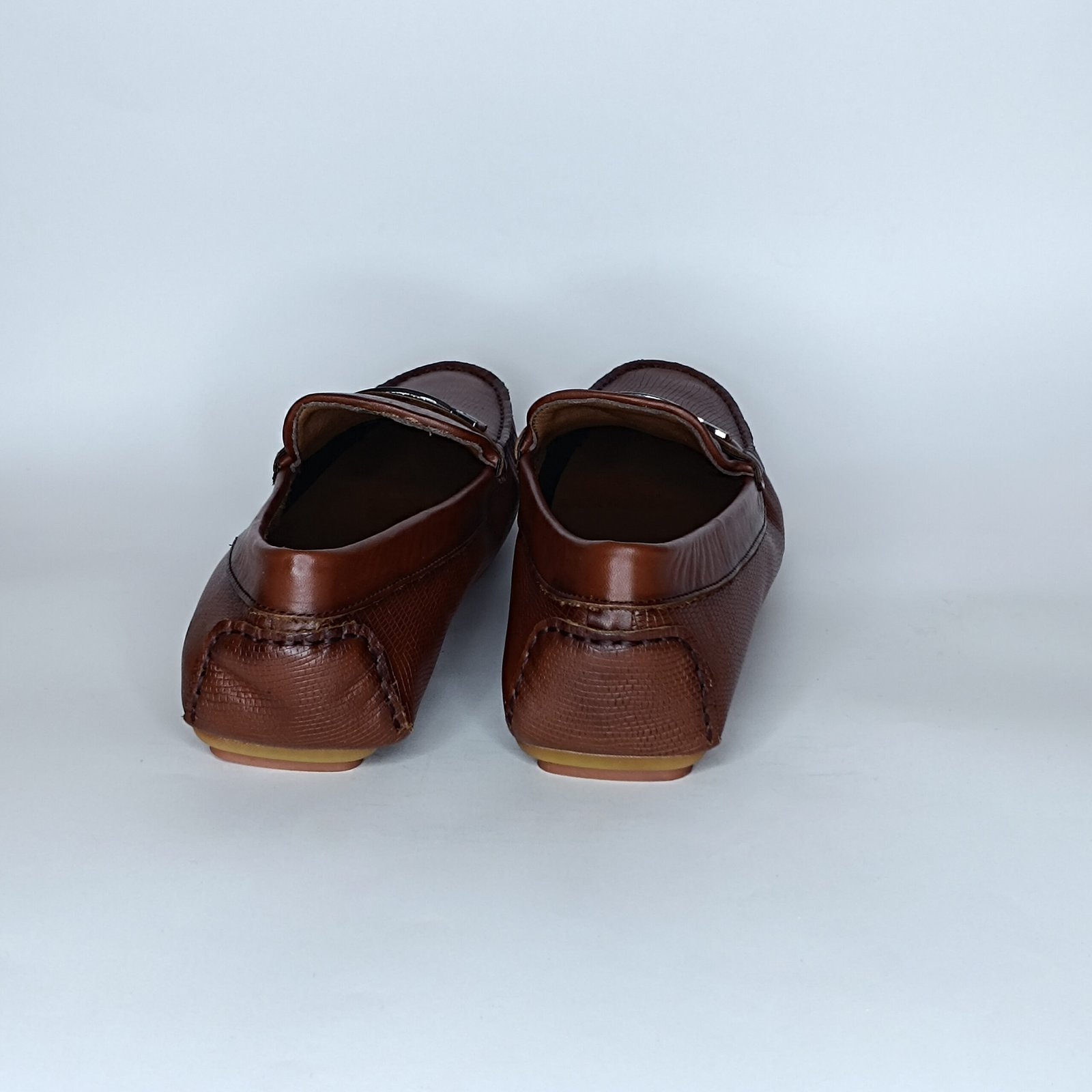 حذاء رجالي جلد بني – موديل - Image 3