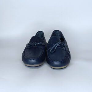 حذاء رجالي جلد أزرق غامق – موديل