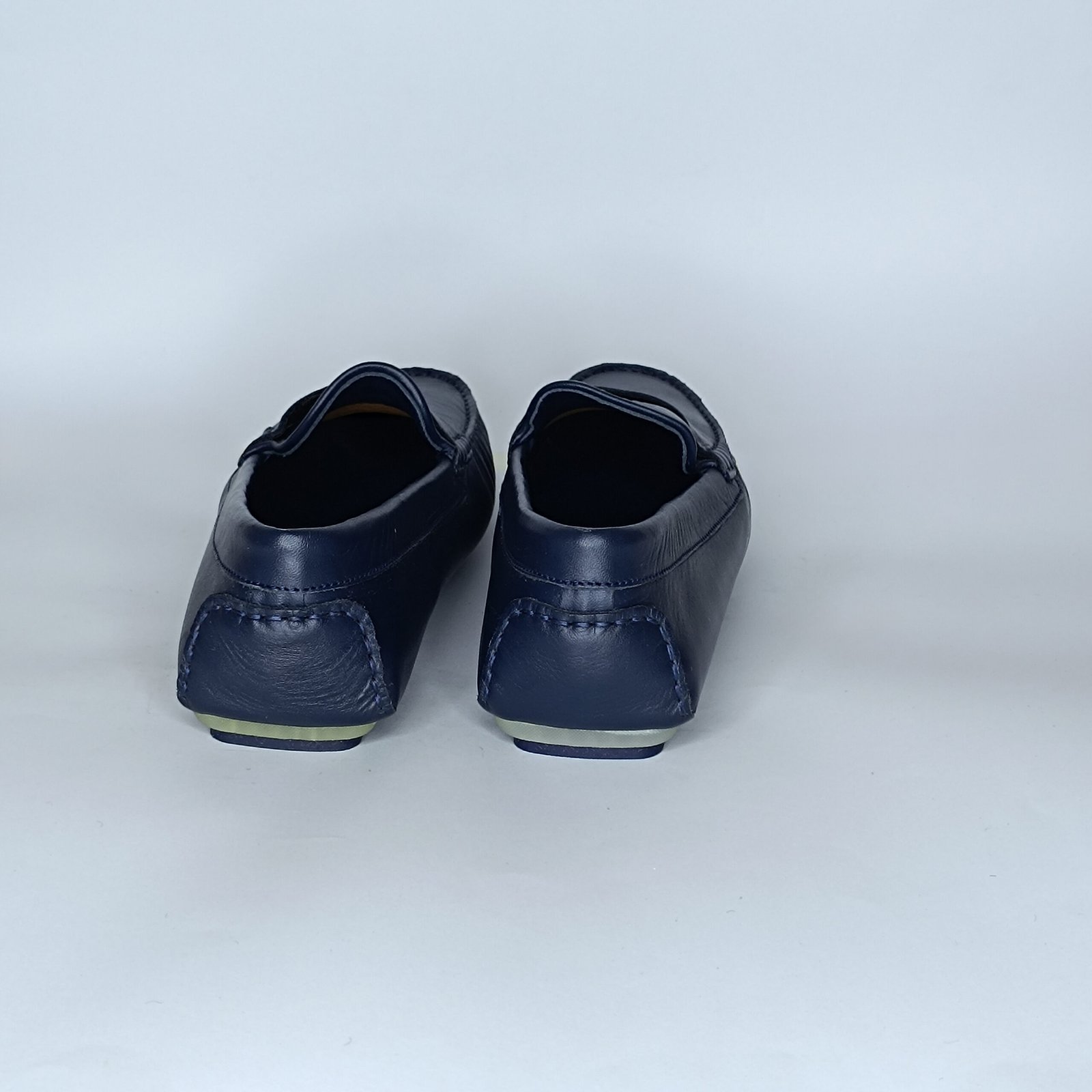 حذاء رجالي جلد أزرق غامق – موديل - Image 3