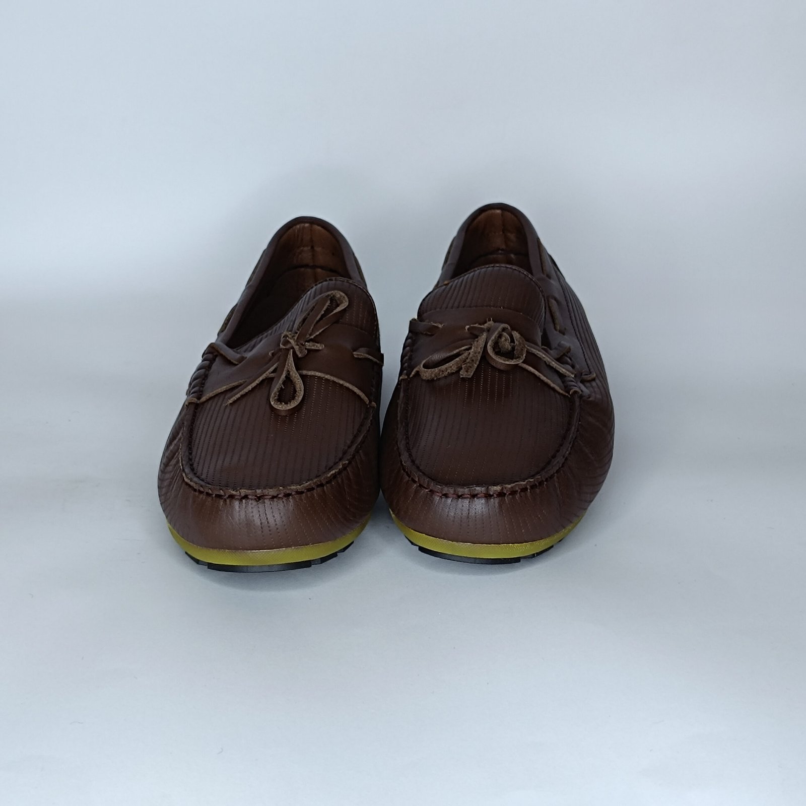 حذاء رجالي جلد بني غامق – موديل