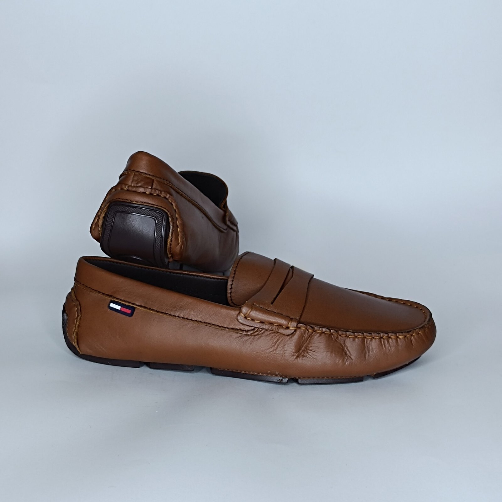 حذاء رجالي جلد بني وأسود – موديل - Image 5