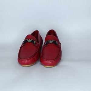 حذاء رجالي جلد أحمر وأصفروأسود – موديل